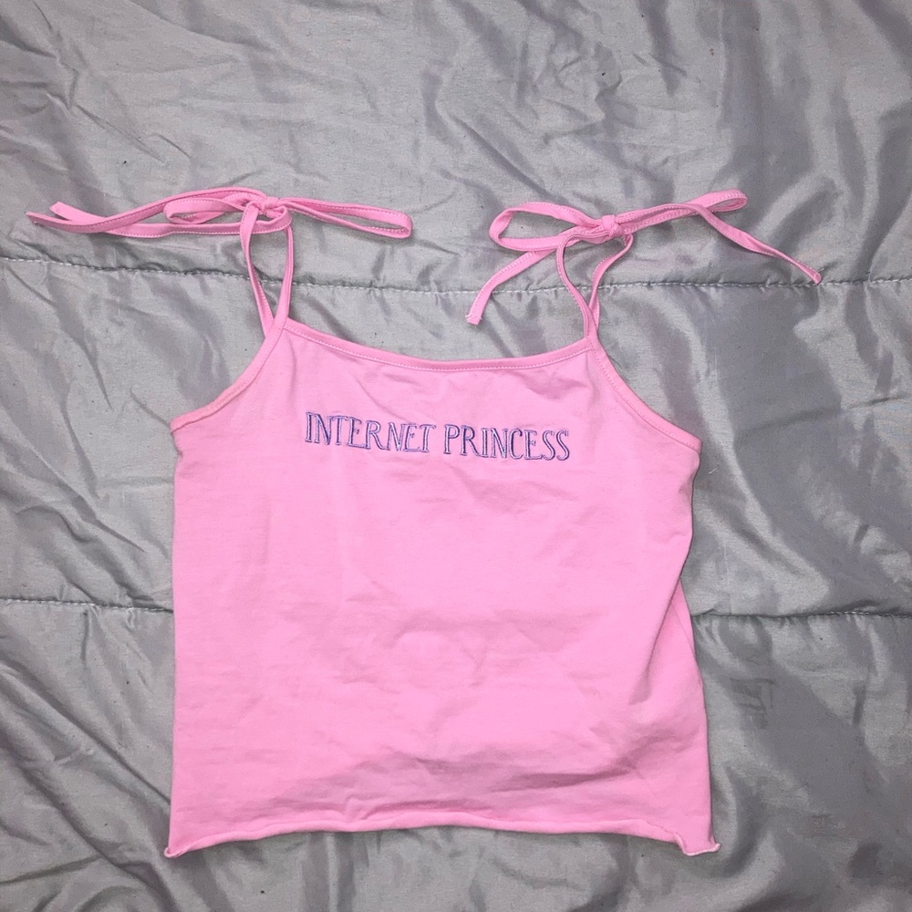 Dolls Kill Internet Princess Pink Crop Top